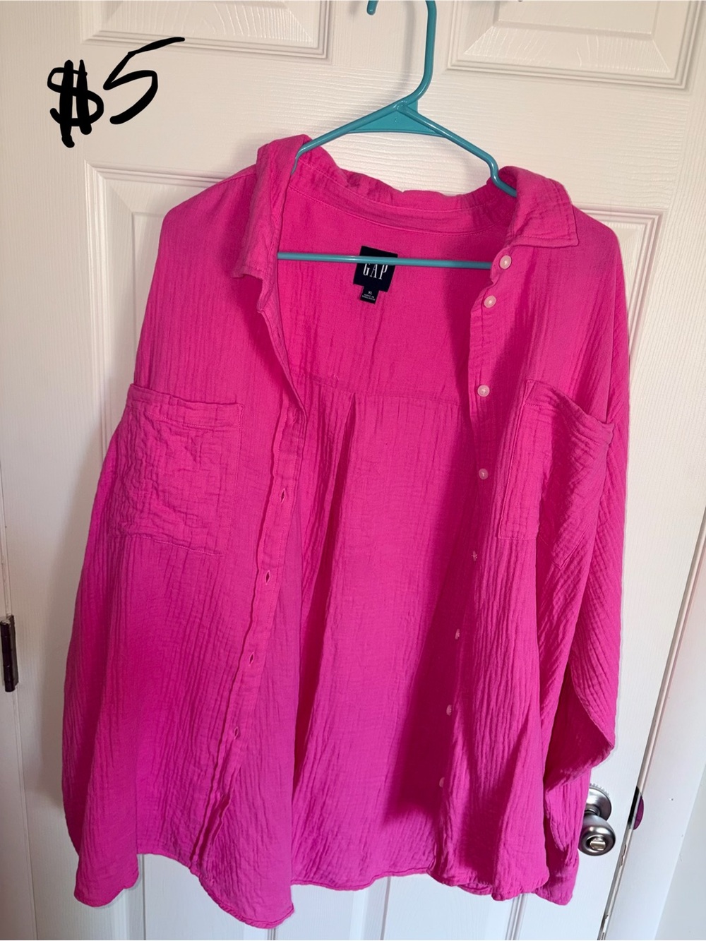 GAP Bright Pink Casual Top